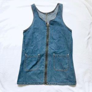 Vintage Bill Blass Denim Jumper Dress